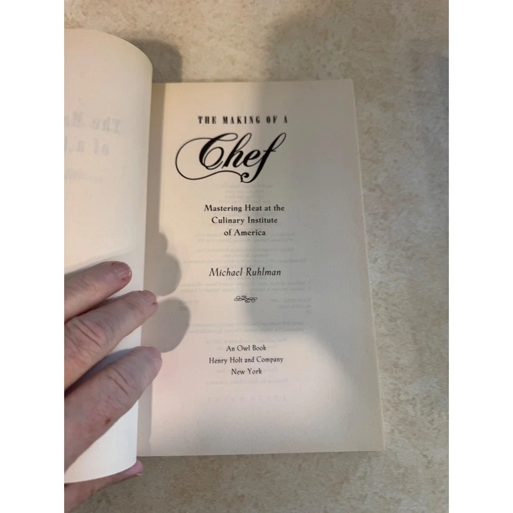 The Making of a Chef Michael Ruhlman Mastering Heat CIA Culinary Book 1999